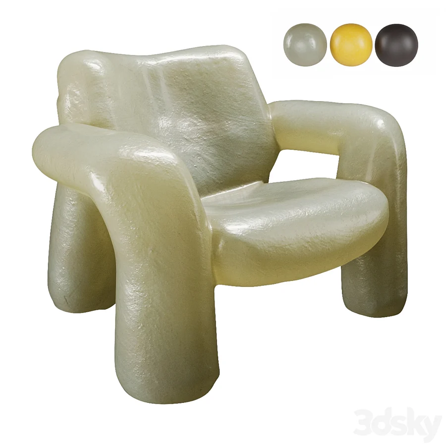 Blown Up chair, Schimmel & Schweikle: 3D model
