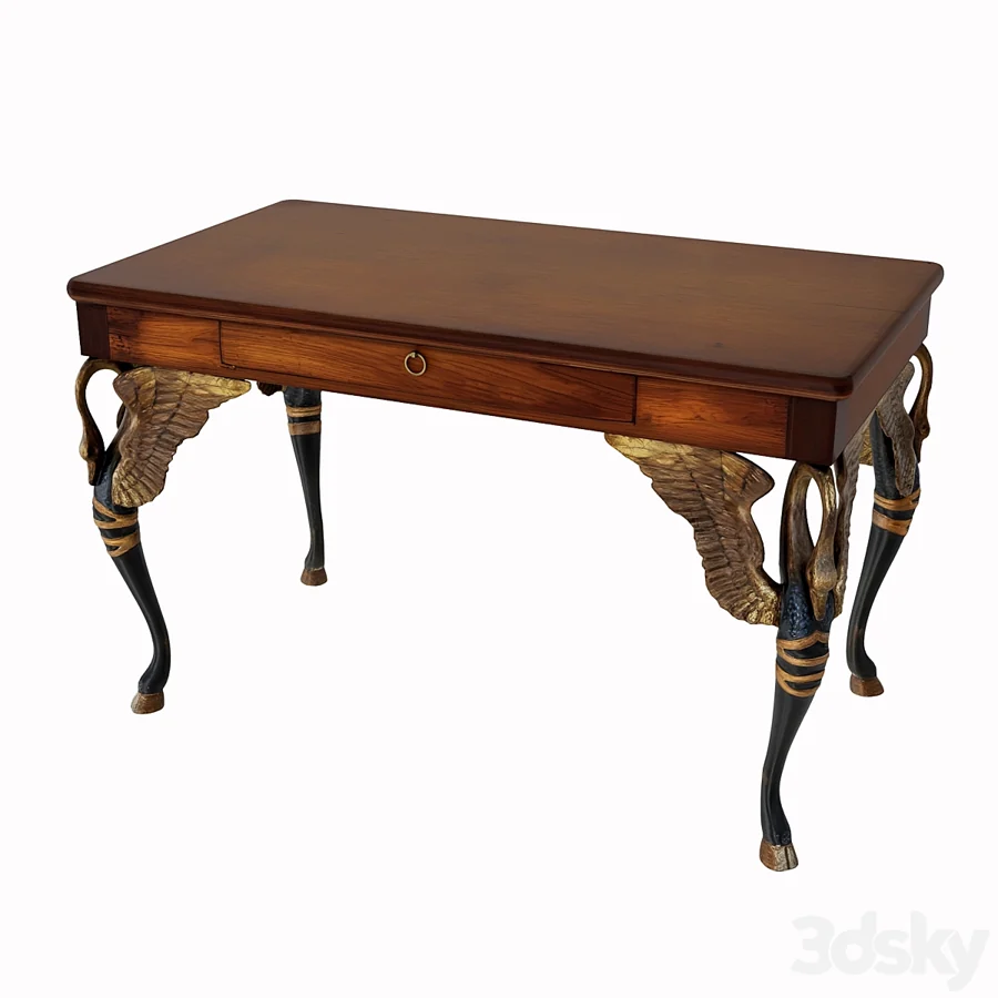 Empire swan tea table, Lucca: 3D model